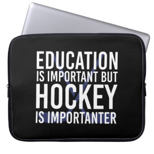 Hockey is belangrijk Funny Hockey cadeautjes Laptop Sleeve