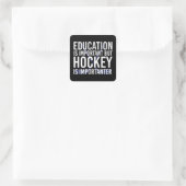 Hockey is belangrijk Funny Hockey cadeautjes Vierkante Sticker (Tas)