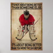 Hockey is beter dan de dag ervoor poster (Voorkant)