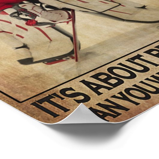 Hockey is beter dan de dag ervoor poster (Hoek)