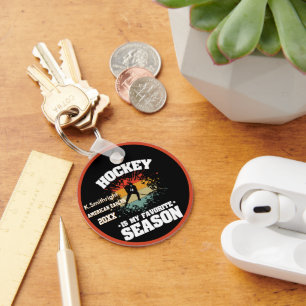 Hockey is de beste tijd van het jaar sleutelhanger