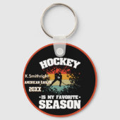 Hockey is de beste tijd van het jaar sleutelhanger (Achterkant)