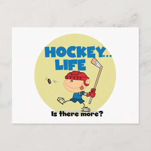 Hockey is er meer T-shirts en cadeautjes Briefkaart (Voorkant)