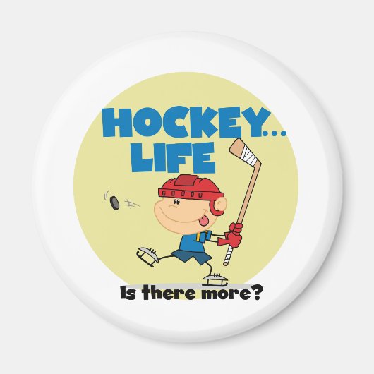 Hockey is er meer T-shirts en cadeautjes Magneet (Voorkant)