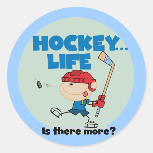 Hockey is er meer T-shirts en cadeautjes Ronde Sticker (Voorkant)