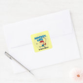 Hockey is er meer T-shirts en cadeautjes Vierkante Sticker (Envelop)