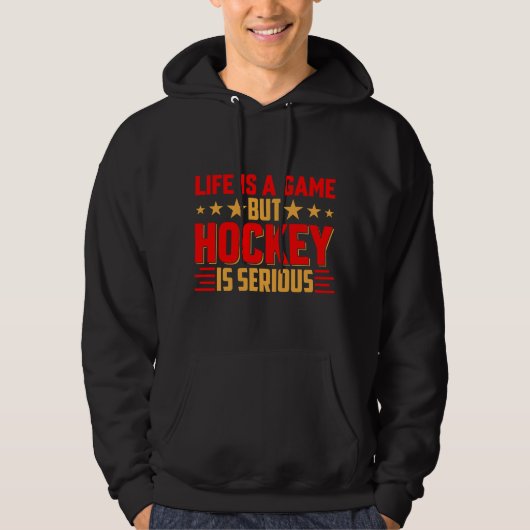 Hockey is ernstig hoodie (Voorkant)