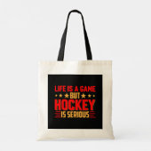 Hockey is ernstig tote bag (Achterkant)