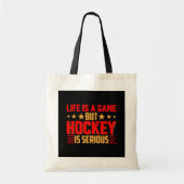Hockey is ernstig tote bag (Voorkant)