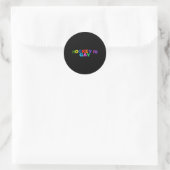 Hockey Is Gay Pride Ronde Sticker (Tas)