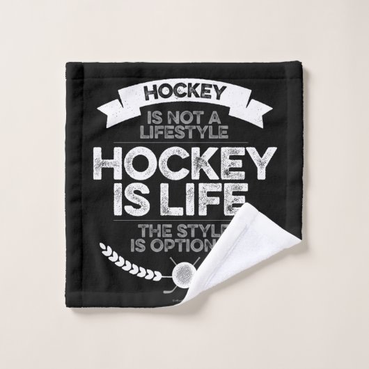 Hockey is geen levensstijl bad handdoek (Wasdoekje)