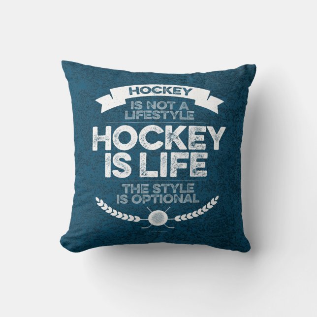 Hockey Is Geen Levensstijl Kussen (Voorkant)