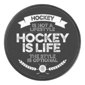 Hockey is geen levensstijl puck (Voorkant)