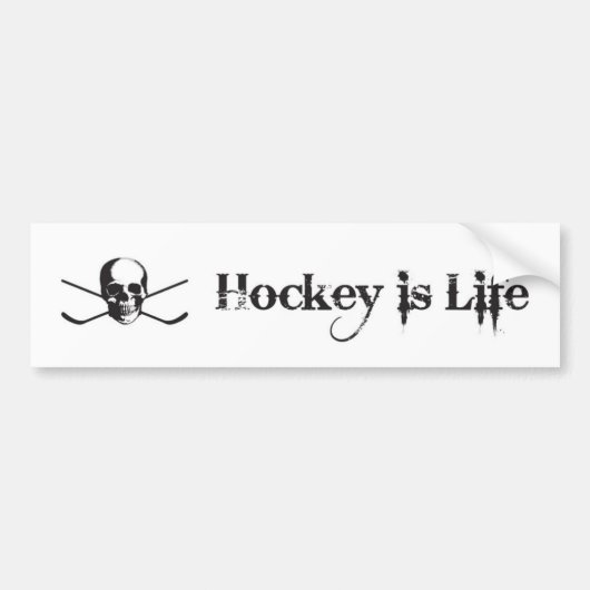 Hockey is Leven Bumpersticker (Voorkant)