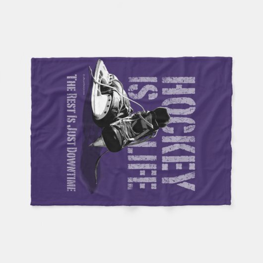 Hockey is leven fleece deken (Voorkant (Horizontaal))