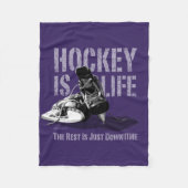 Hockey is leven fleece deken (Voorkant)