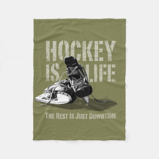 Hockey is leven fleece deken (Voorkant)