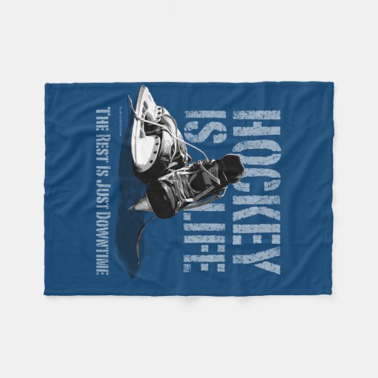 Hockey is leven fleece deken (Voorkant (Horizontaal))