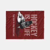 Hockey is leven fleece deken (Voorkant (Horizontaal))