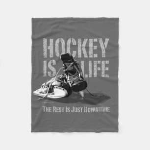 Hockey is leven fleece deken