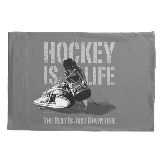 Hockey is leven kussensloop (Achterkant)