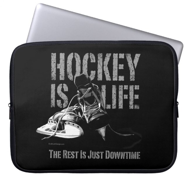 Hockey is leven laptop sleeve (Voorkant)