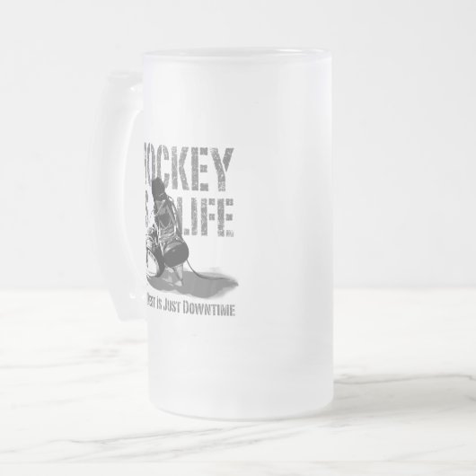 Hockey is leven matglas bierpul (Voorkant links)