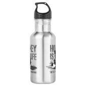 Hockey is leven waterfles  (Achterkant)