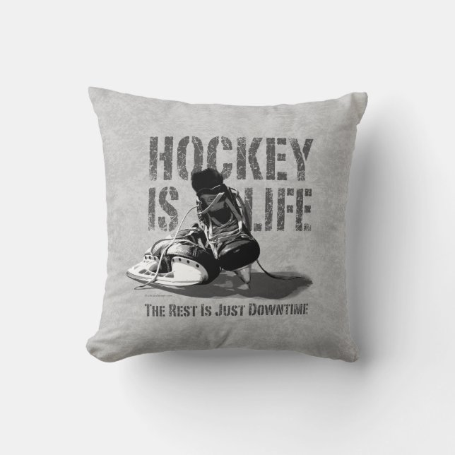 Hockey Is Leven Worpkussen Kussen (Voorkant)