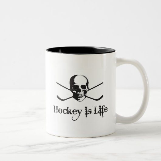 Hockey is Life Tweekleurige Koffiemok (Rechts)