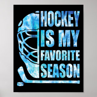 Hockey is mijn favoriete seizoen Funny jeugd vrouw Poster