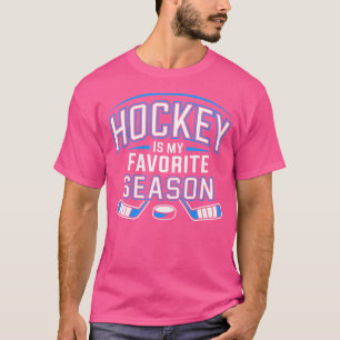 Hockey is mijn favoriete seizoen grappig Ice Hocke T-shirt