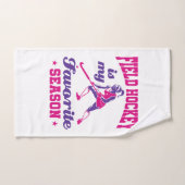 Hockey is mijn favoriete seizoen handdoek (Handdoek)