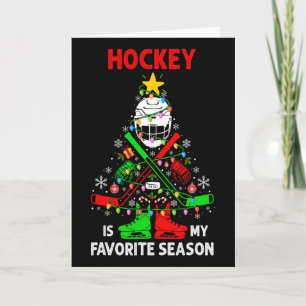Hockey Is Mijn Favoriete Seizoen Kerstboom Uitrust Kaart