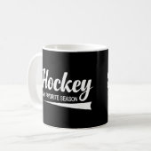 Hockey is mijn favoriete seizoen koffiemok (Voorkant links)