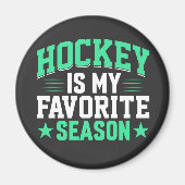 Hockey is mijn favoriete seizoen magneet (Voorkant)
