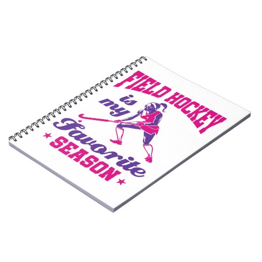 Hockey is mijn favoriete seizoen notitieboek (Linkerzijde)