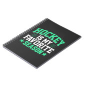 Hockey is mijn favoriete seizoen notitieboek (Linkerzijde)