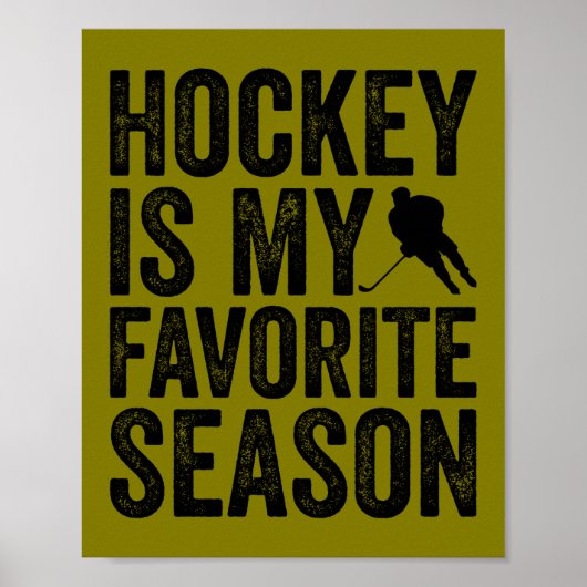 Hockey is mijn favoriete seizoen poster (Voorkant)