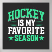 Hockey is mijn favoriete seizoen poster (Voorkant)