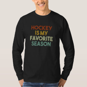 Hockey is mijn favoriete Seizoen  Retro T-shirt