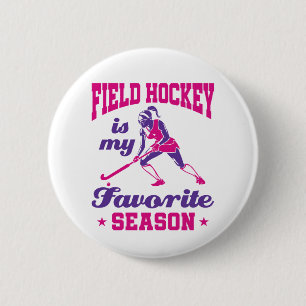 Hockey is mijn favoriete seizoen ronde button 5,7 cm