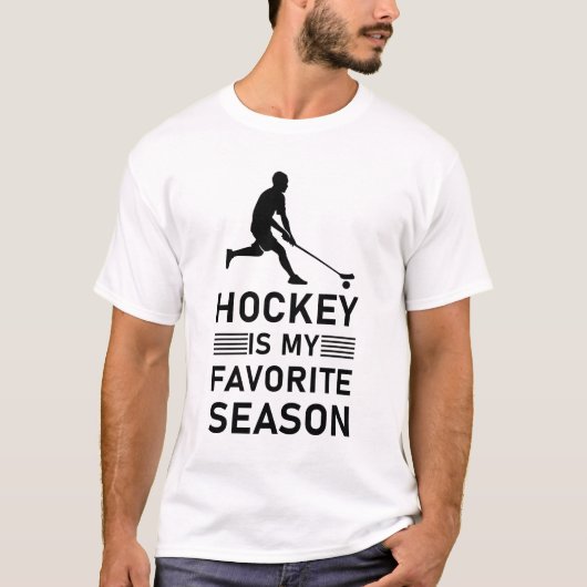 Hockey is mijn favoriete seizoen t-shirt (Voorkant)