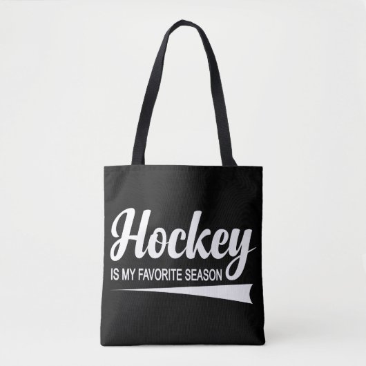 Hockey is mijn favoriete seizoen tote bag (Voorkant)