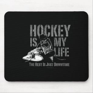 Hockey is mijn leven - Een hockeyspeler zijn liefd Muismat