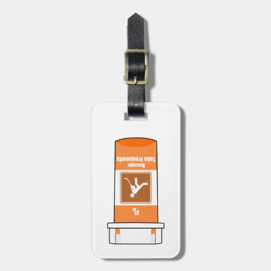 Hockey is mijn medicijn bagagelabel (Voorkant verticaal)