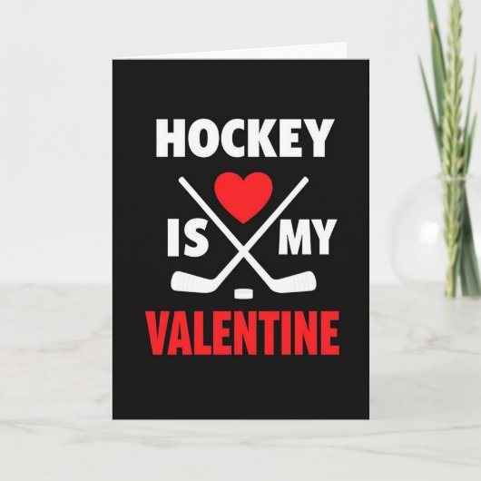 Hockey Is My Valentijnkaart Kaart (Voorkant)