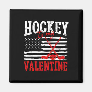 Hockey Is My Valentine Valentijnsdag IJshockey Magneet