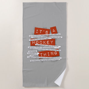 Hockey Jargon Strandlaken