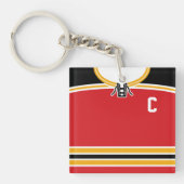  Hockey Jersey Keyring, Lacrosse Sleutelhanger (Voorkant)